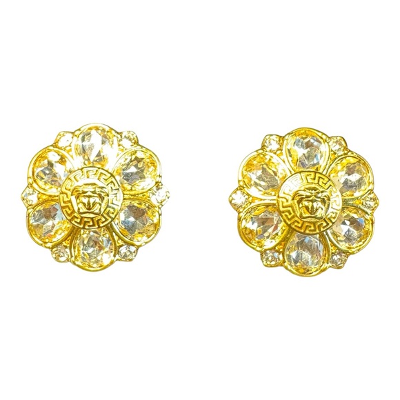 Versace La Medusa Greca Crystals Earrings - Picture 4 of 5